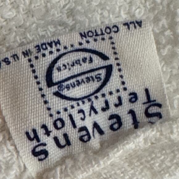 Pink Floral Hand Towel Bow Detail Stevens Cotton Terry Vintage MCM - Picture 6 of 7